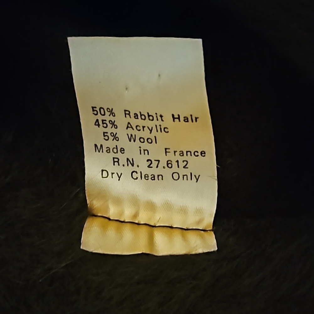 Vintage French Brown Rabbit Fur Bucket Hat - Picture 8 of 9